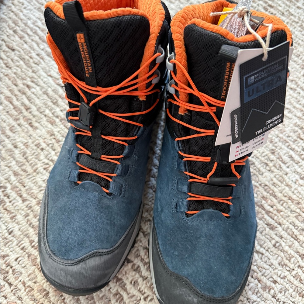 High-Performance Blue and Orange Men's Boots
